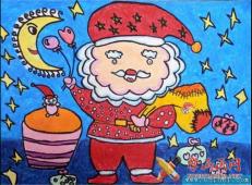 60幅关于圣诞节快乐和圣诞老人的儿童画图片大全
