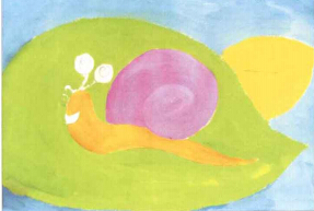 学画儿童画教程-小蜗牛的画法