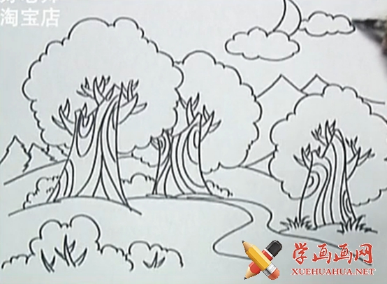 儿童画《树的画法》(1)