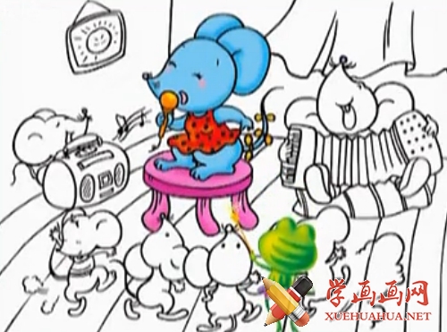 儿童学画画第28集《老鼠的一家》(1)
