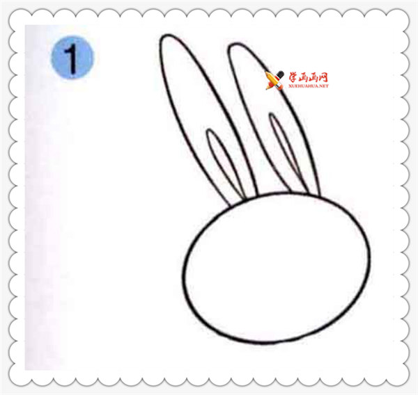 儿童简笔画兔子的画法教程