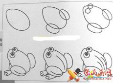 儿童学画画_小青蛙简笔画图片