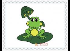 彩色青蛙简笔画图片