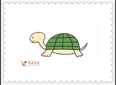 16幅彩色小乌龟简笔画图片