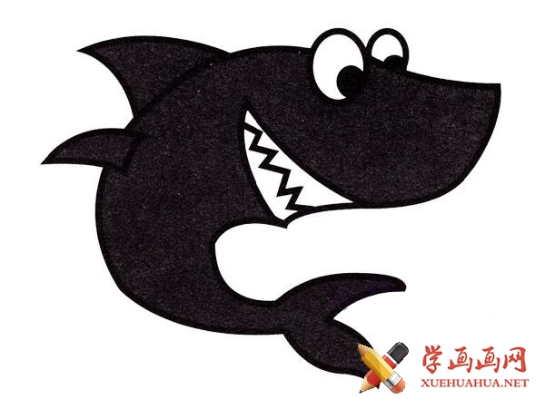 鲨鱼简笔画口诀怎么画?