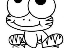 儿童学画画:青蛙、蚊子、大黄鸭简笔画图片