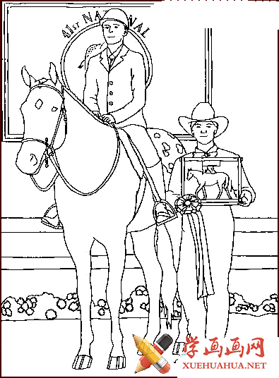 小学生学画画：关于马的简笔画图片6张