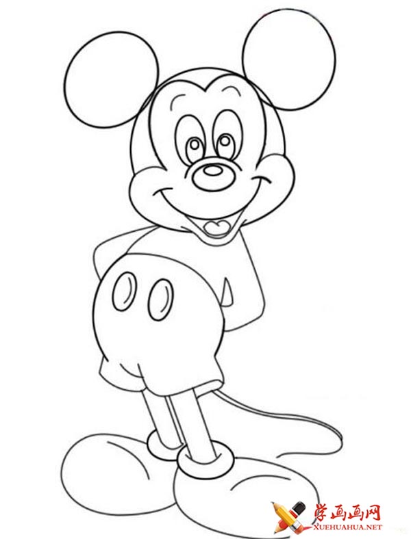 手把手教你怎么画米老鼠简笔画——儿童简笔画