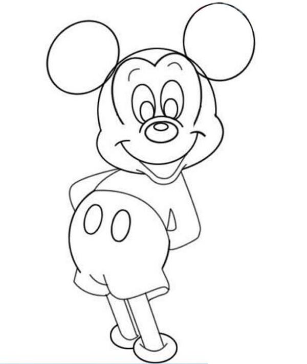 手把手教你怎么画米老鼠简笔画——儿童简笔画