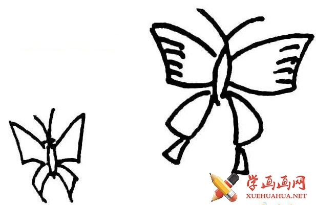 儿童学画画_怎么画蝴蝶