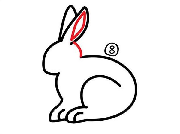 如何画出一只可爱的简笔画兔子