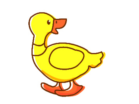 小鸭子图片简笔画_幼儿简笔画鸭子的画法