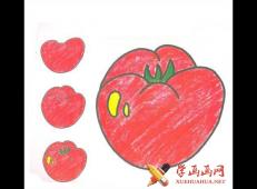 儿童学画画:番茄的简笔画图片