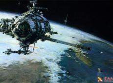 科幻画欣赏：关于太空与宇宙飞船的科幻画图片集