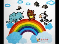 儿童油画棒，漂亮的彩虹