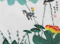儿童中国画，小鸟展翅
