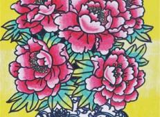 儿童中国画作品《花团锦簇》