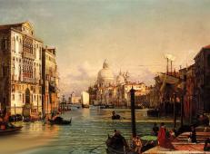 意大利画家弗里德里希·小内利风景油画欣赏