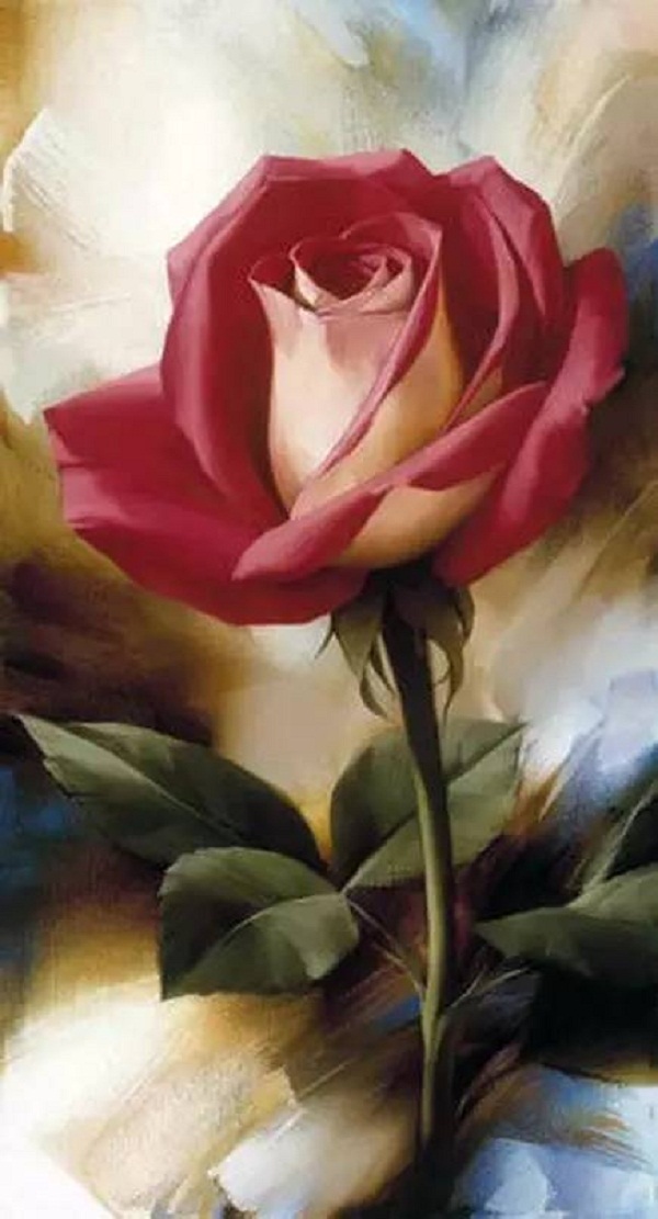 【彩铅画】教你怎么画彩铅画红玫瑰