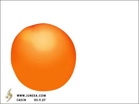 ps鼠绘教程：橙子的画法