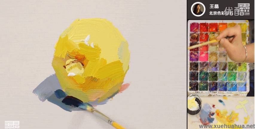 水粉画黄苹果的画法分解（图片步骤）