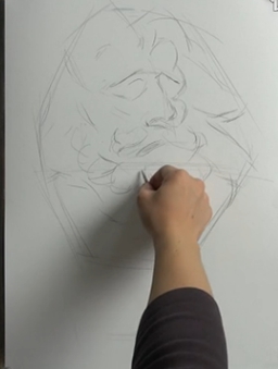 马赛素描石膏像画法详细步骤教程