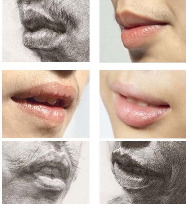 素描嘴唇的画法图解6