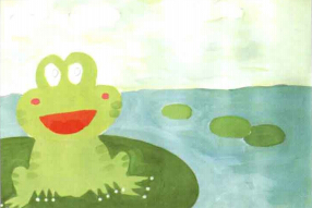 学画儿童画教程-可爱小青蛙