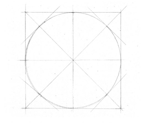 素描几何体教程《简单球体的光影步骤》