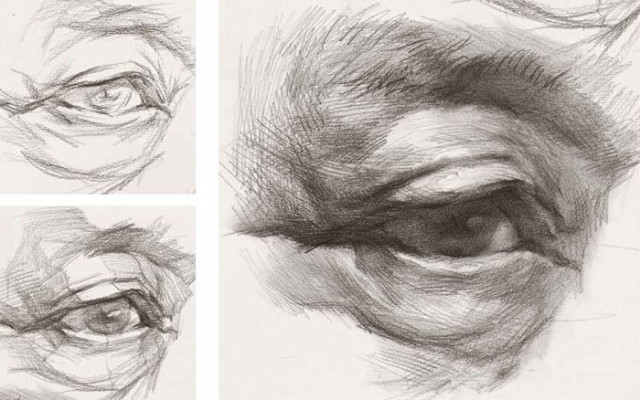 学画画教程:素描眼睛的画法