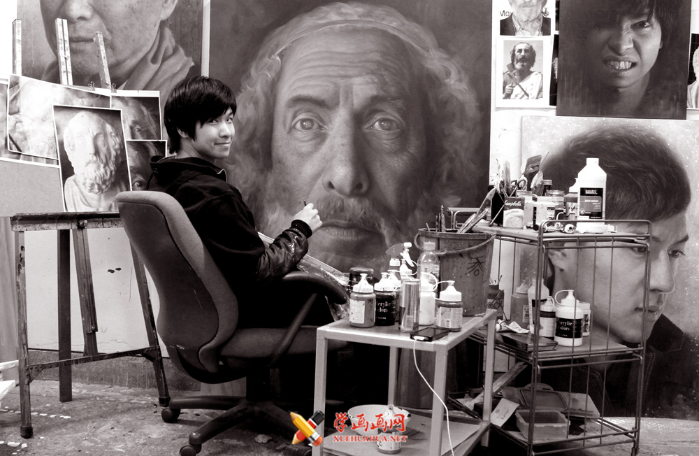 韩国青年画家JW-Jeong的人物素描肖像画欣赏