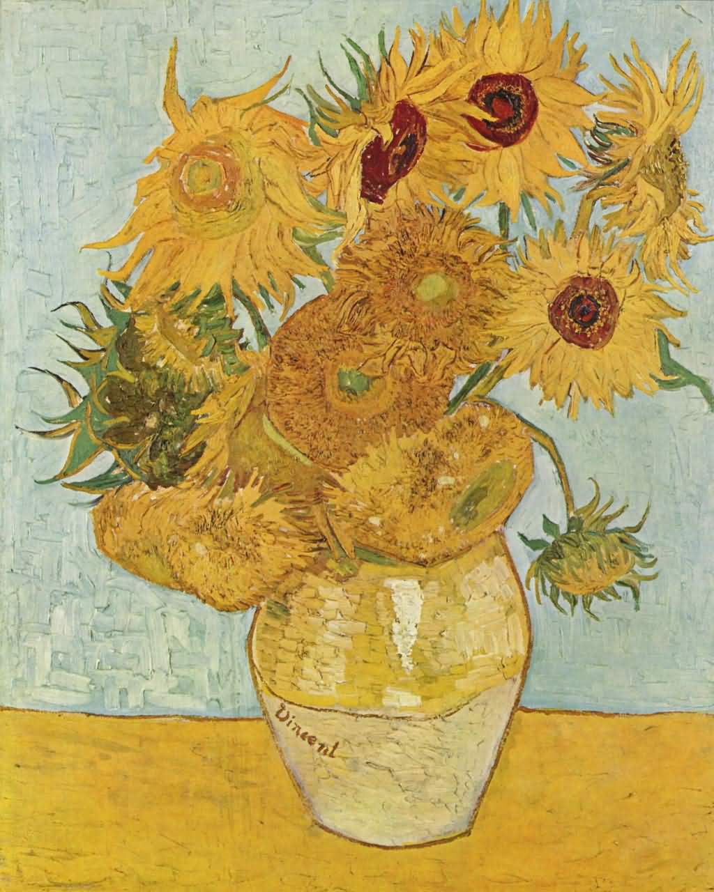 《向日葵》-梵高最著名的画作《向日葵》作品赏析【高清图片】