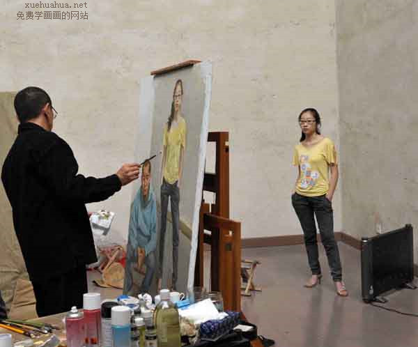 陈丹青油画人物作画步骤