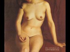 靳尚谊女人体油画作品精选-《双人体》