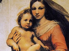 拉斐尔最成功的圣母像作品_《西斯廷圣母》高清大图欣赏