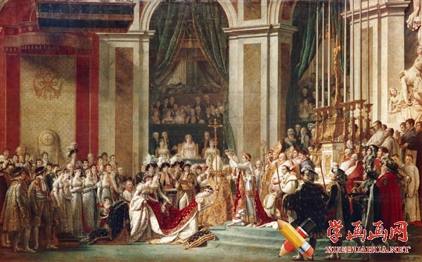 大卫《拿破仑加冕》世界名画高清作品鉴赏