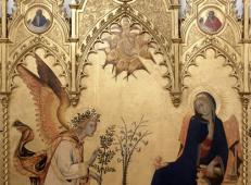 西蒙·马丁尼油画作品《天使报喜》