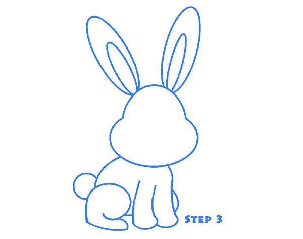 萌萌哒的兔子简笔画怎么画