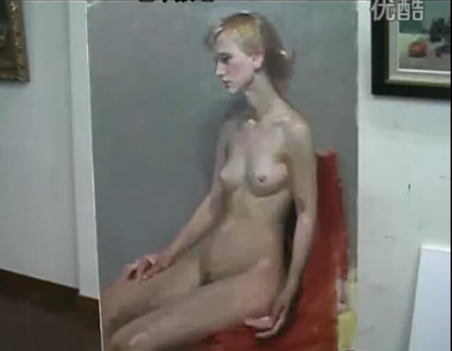 油画女人体