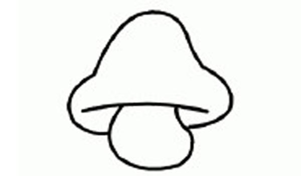 超级简单的儿童简笔画小蘑菇