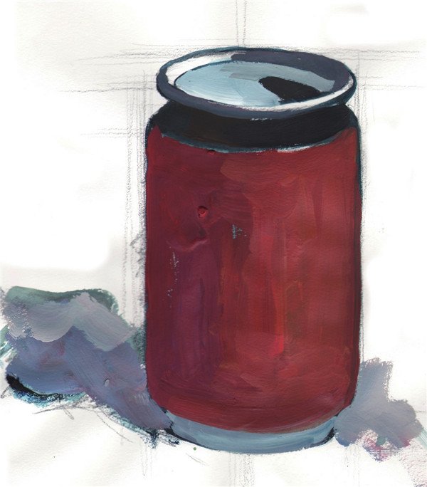 如何画水粉易拉罐？水粉易拉罐的绘画教程