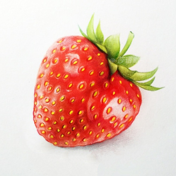 如何用彩铅画草莓？彩铅草莓教程步骤图详解