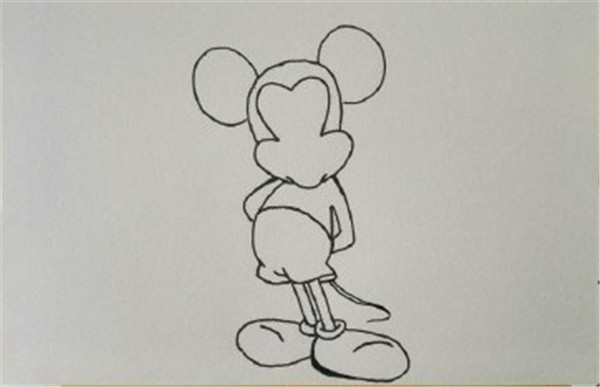 可爱米老鼠的简笔画