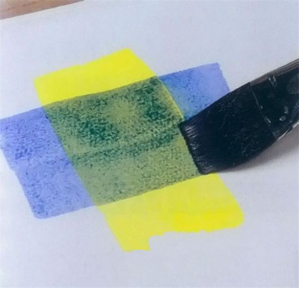 水彩画的基本技法色彩叠加法