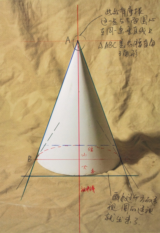 从简单的素描几何体画法步骤开始学习素描