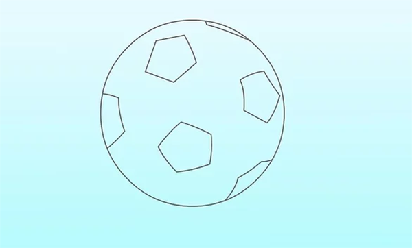 如何画足球简笔画步骤？