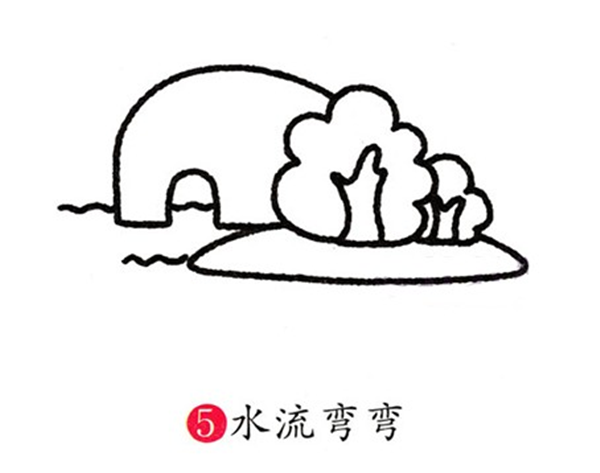 桂林象鼻山简笔画