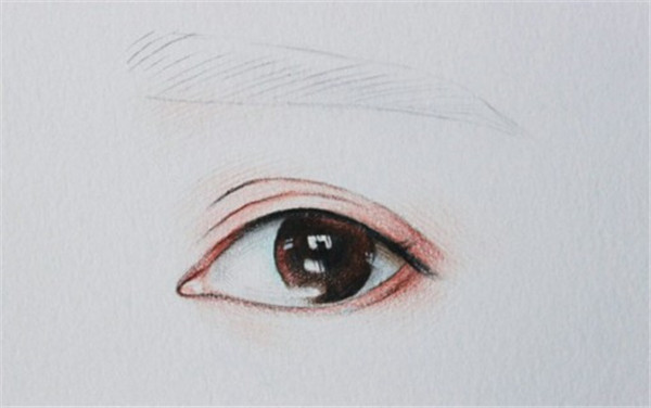 彩铅人物眼睛的画法