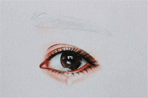 彩铅人物眼睛的画法