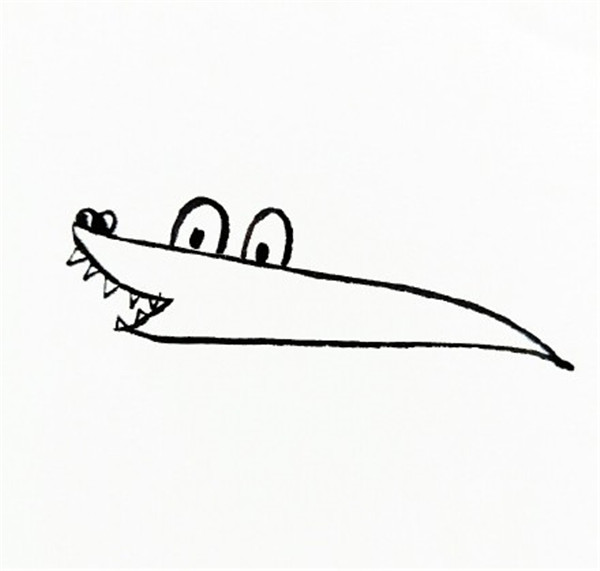简单鳄鱼怎么画？